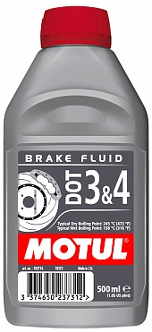 Motul Тормозная жидкость DOT 3&4 Brake Fluid (102718)
